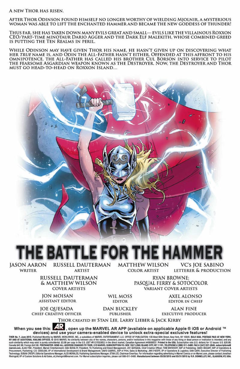 Illustration for article titled Exclusive Marvel preview: The Goddess of Thunder faces The Destroyer in Thor #7